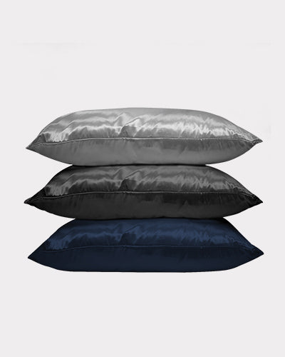 Betty Dain Satin Pillowcase (White and Black)