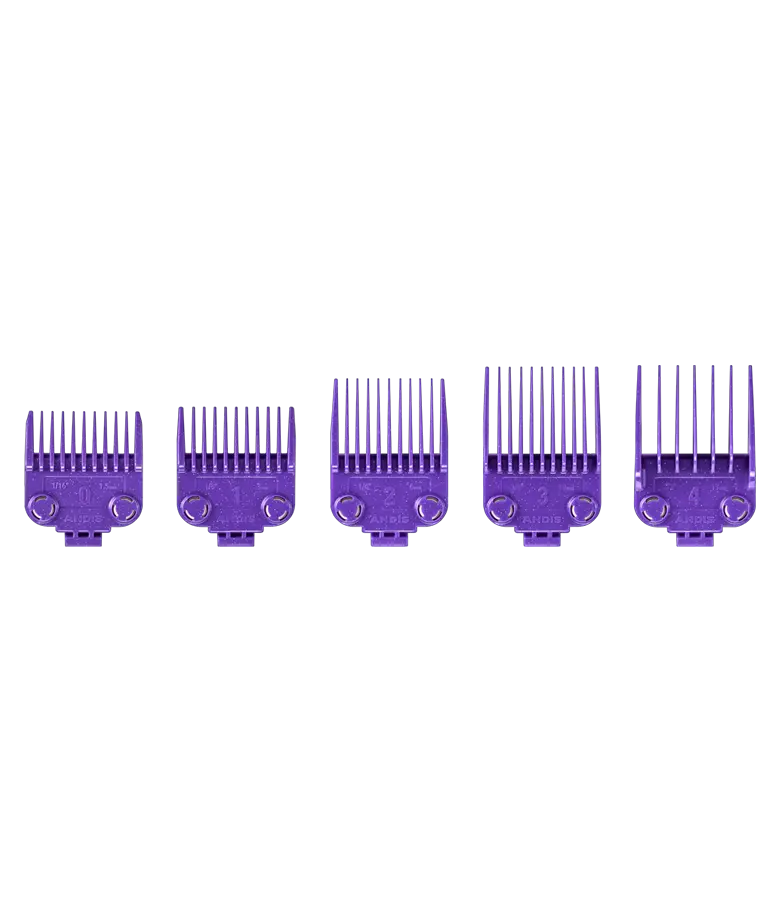 Andis Small Nano-Silver Magnetic Comb Set (Double Magnet - 5 pack)