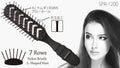VeSS 7 Row Vent Brush
